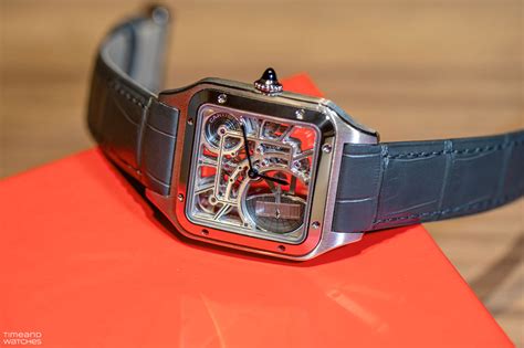 santos 100 cartier replica|cartier santos dumont skeleton watch.